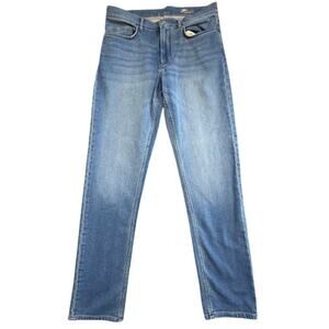 Faherty Stretch Terry 5-Pocket Pant Slim Straight Blue Jeans Men 32x31 $198 MSRP